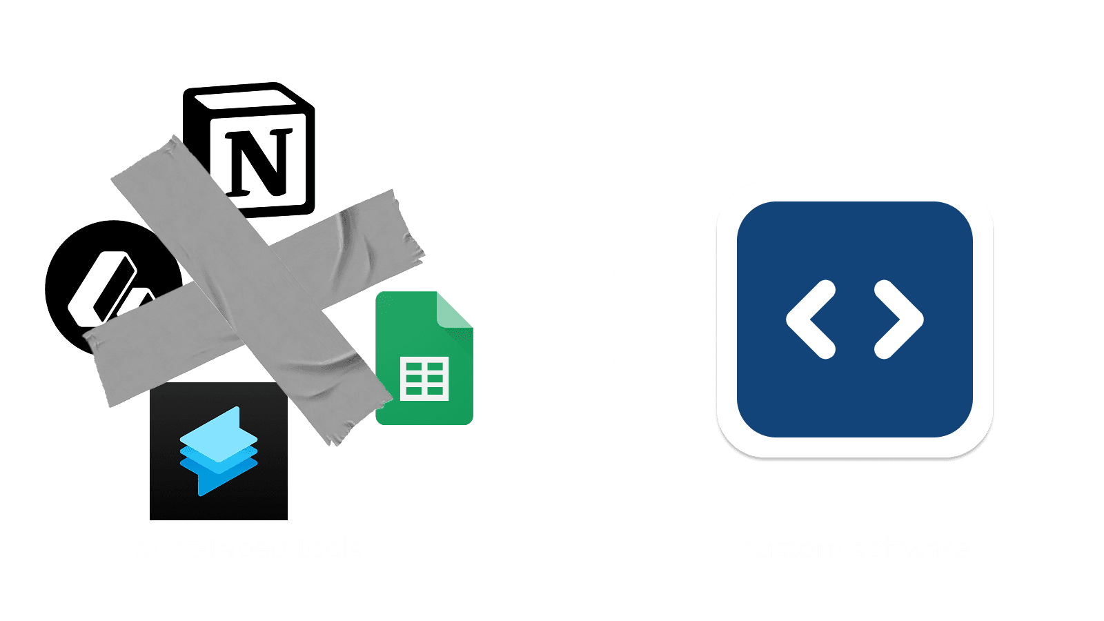 From duct-taped tools to custom software